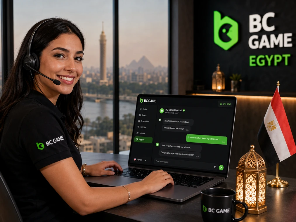دعم BC Game مصر لمشكلات الحساب والكازينو والمعاملات